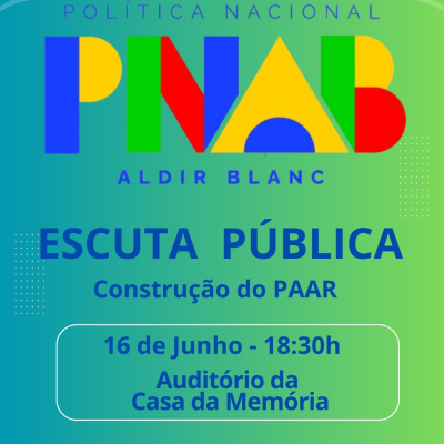 Fundação Cultural de São Carlos promove consulta pública para elaboração dos editais PNAB 2025